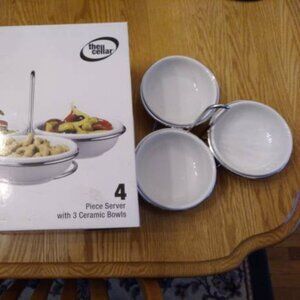 The Cellar 4 Piece Server with 3 Bowls
